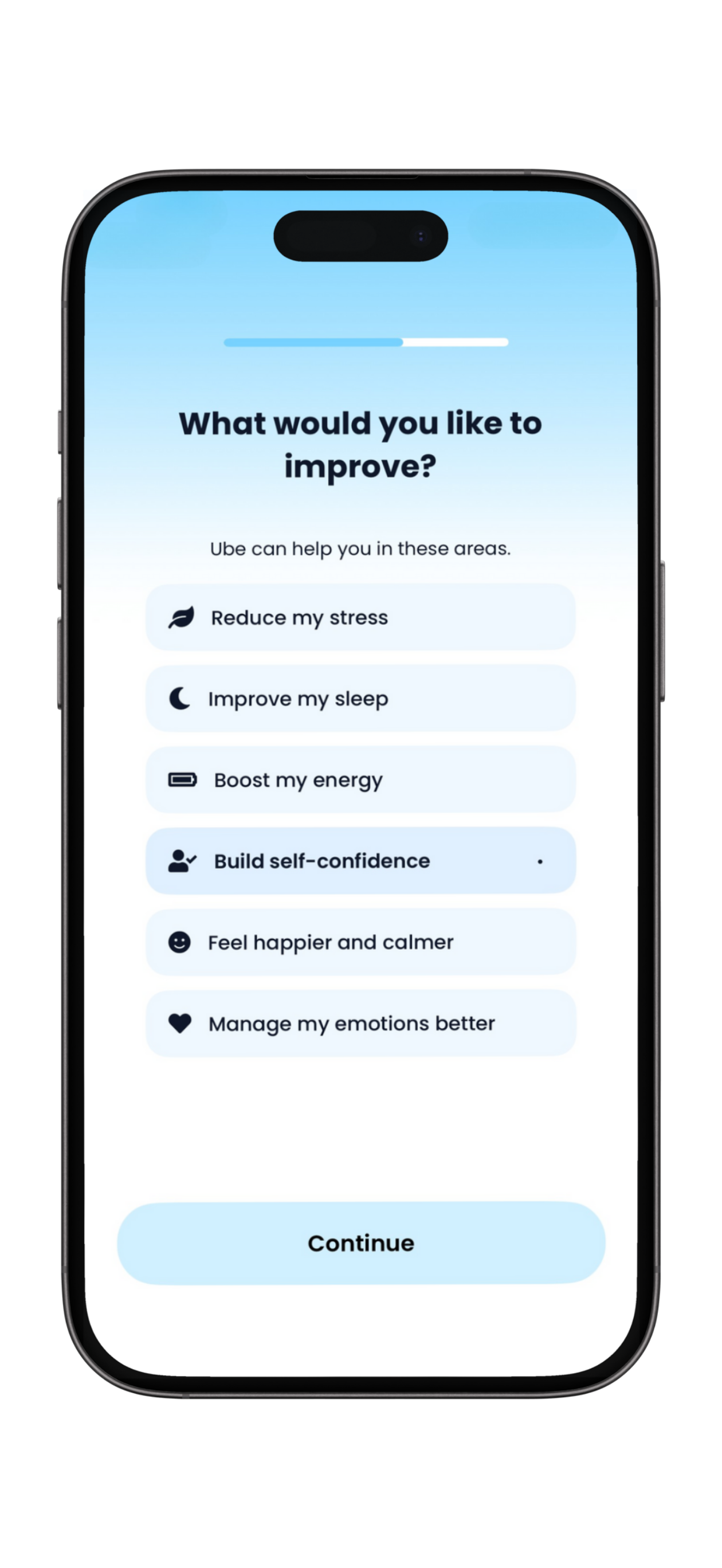 Calming breathing exercise