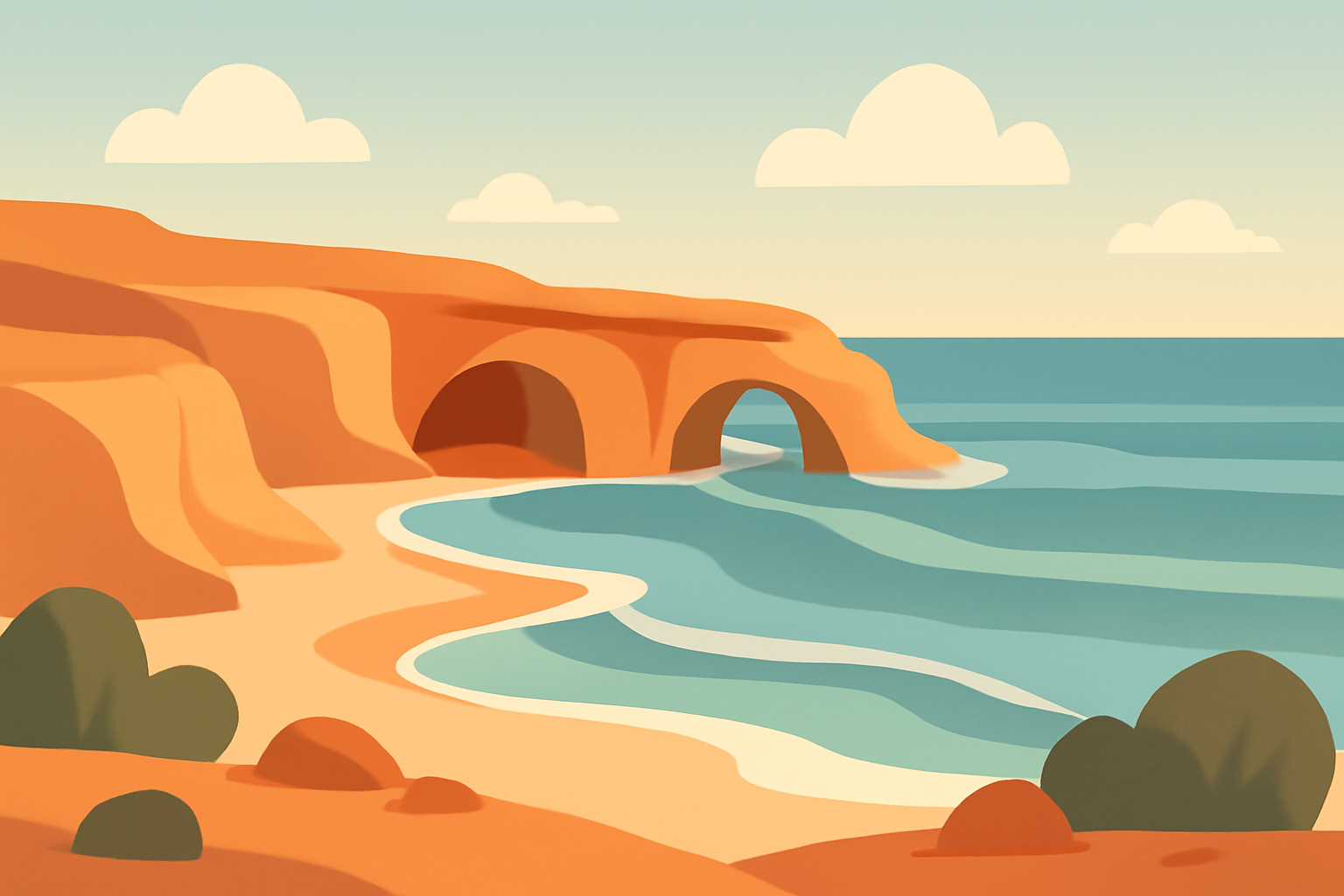 Person standing calmly on coastal cliffs practicing breathing before speaking